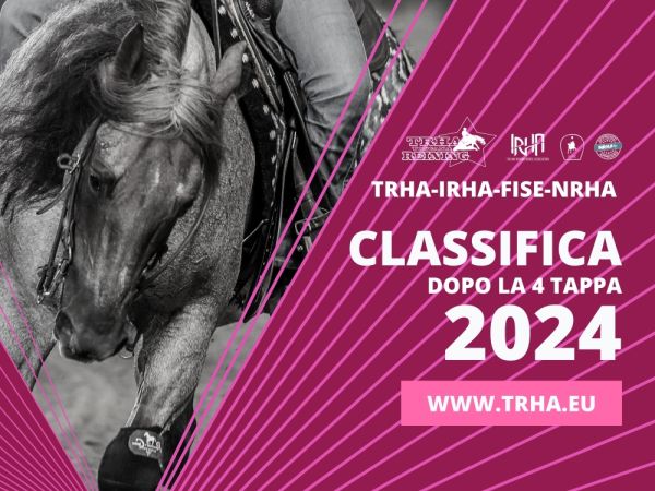 Classifica dopo la 4 tappa TRHA-IRHA-FISE-NRHA 2024