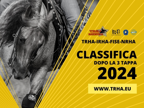 Classifica dopo la 3 tappa TRHA-IRHA-FISE-NRHA 2024